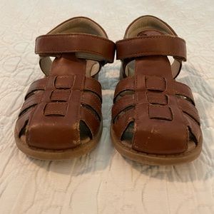L’amour Brown Leather Sandals Toddler Size 10